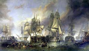 curiosidadafoco's tweet photo. #NesteDiaMasEm 1805, aconteceu a Batalha de Trafalgar, onde o almirante Horatio Nelson derrotou as forças franco-espanholas, garantindo o domínio naval britânico. 🇬🇧
#História #Batalhas #Inglaterra #Curiosidades https://t.co/2D060ZvU7D