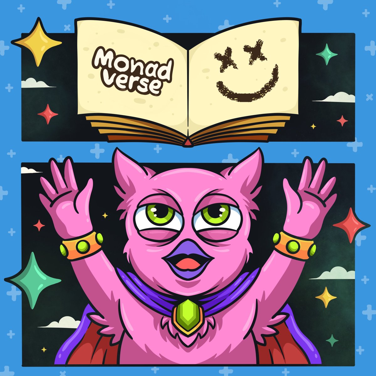 Welcome to 10 days of the 10k squad

Day 10 - <a href="/monadverse/">Monadverse ⨀</a> x <a href="/the10kSquad/">The 10k Squad</a>

11 giveaways 🎁 + 1.3M rewards🏆

Go mint yours and start your journey:
the10ksquadhub.com/10.10.10.10/da…

Mint is open for 24h only!