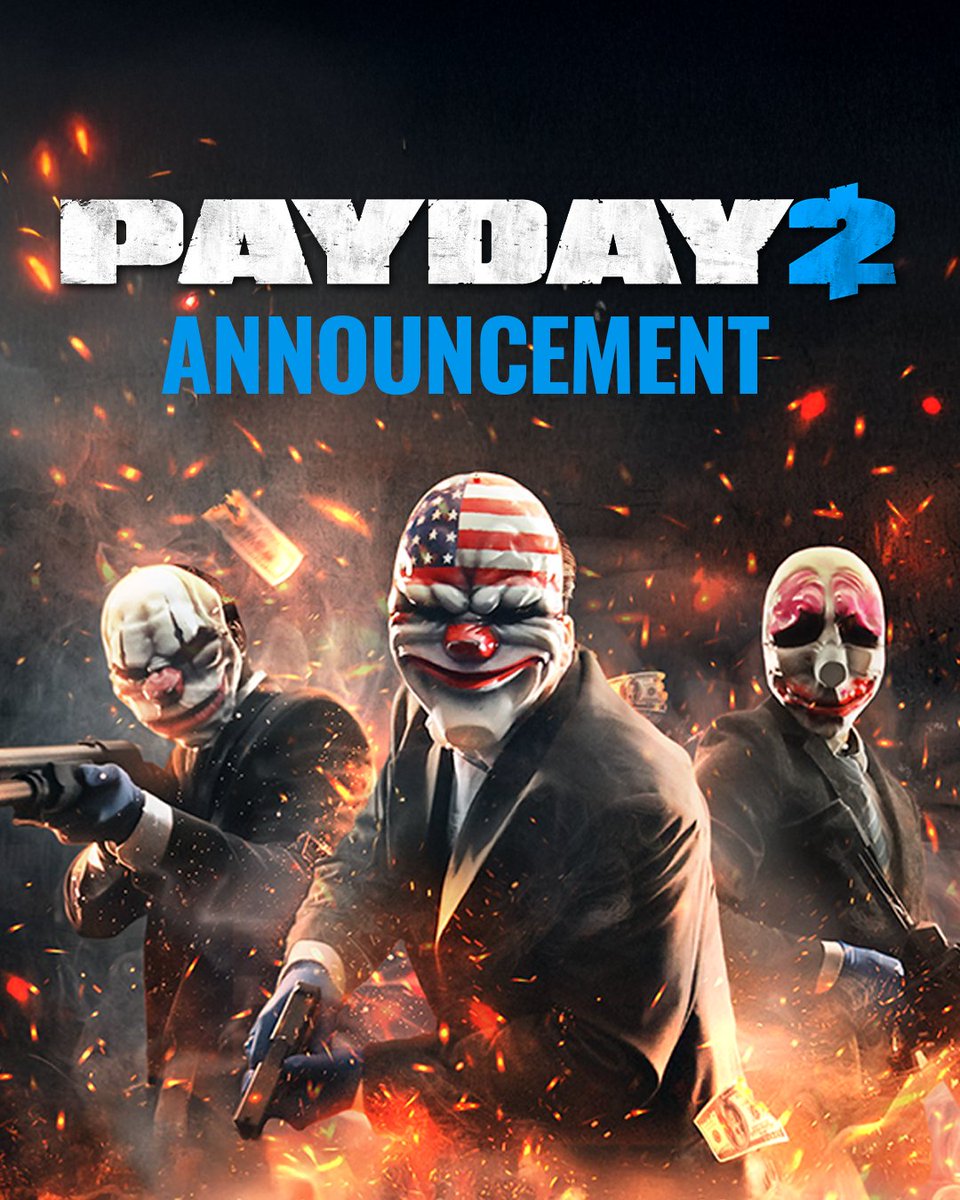PAYDAYGame's tweet image. We've partnered with Sidetrack Games to support PD 2 on PC! They have roots in the modding community, and we have trust they'll bring the game back to life!
Starting Oct. 23 the first update will come out, and they'll be focusing on QoL updates to start: hs.paydaythegame.com/XhAs50XfqzN