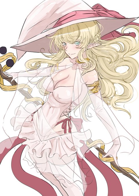 白メイジエルフ
この子ちゃんと描き直したいな。 