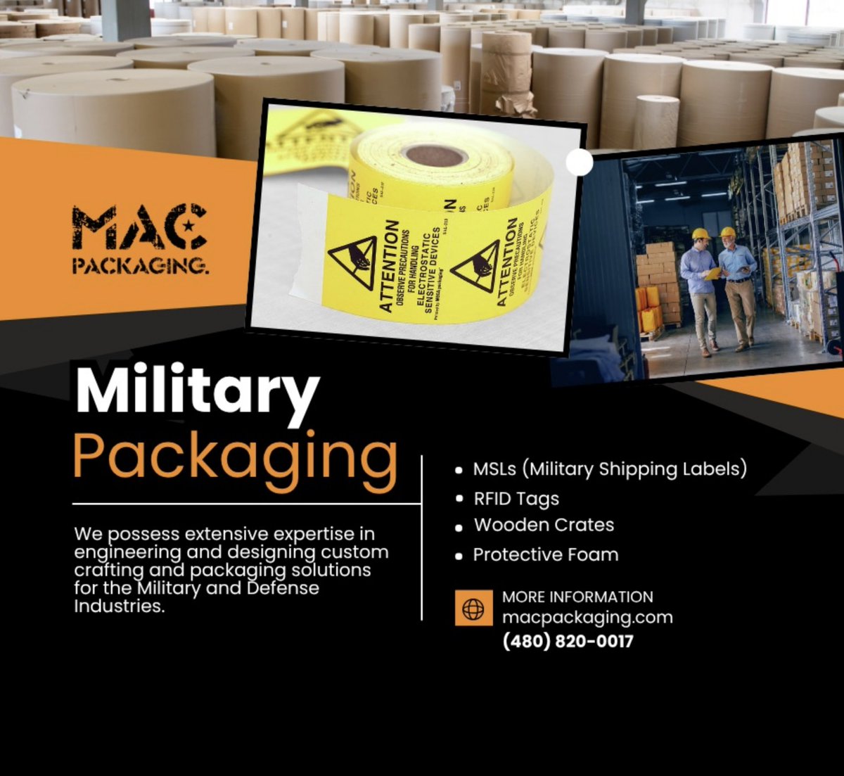 We specialize in engineering and designing custom packaging solutions tailored to the unique requirements of the Military and Defense sectors, backed by extensive industry expertise.

For more information: macpackaging.com

#military #militarypackaging #custompackaging