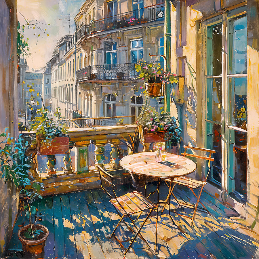 GiampaoloScopa's tweet image. "Un terrazzo autunnale si veste di colori tenui e di una quiete malinconica, dove i vasi ospitano fiori che sfidano il declino con i loro colori intensi, diventando un'oasi di bellezza che invita a rallentare e a godere una seconda primavera".
#Art @kaoru_creation