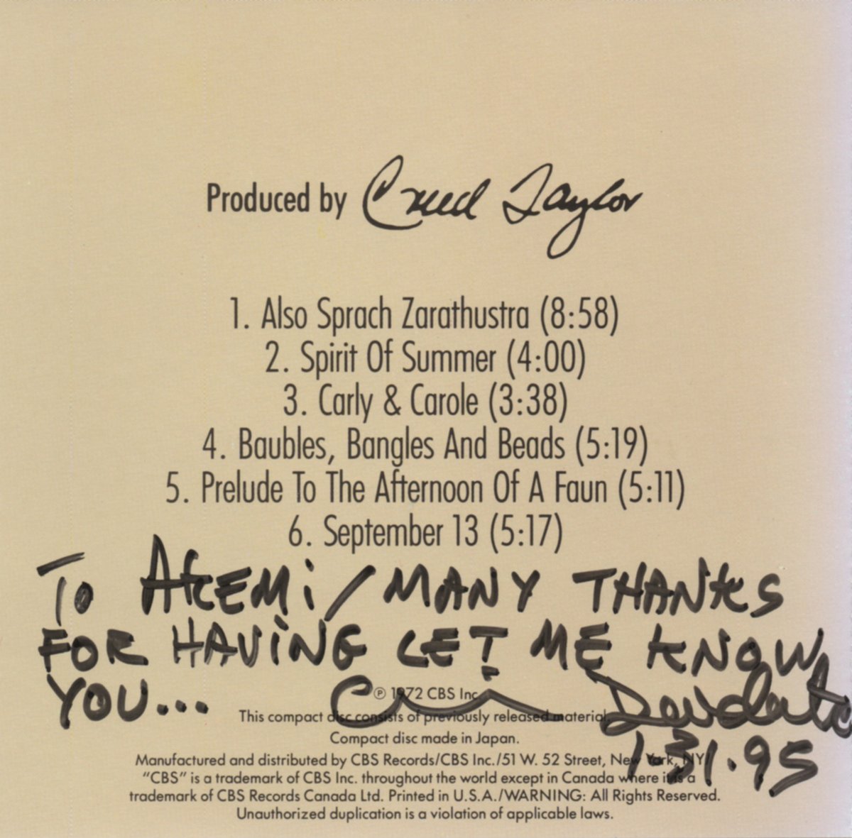 AK_akemiK's tweet image. My first inspiration in music, Eumir Deodato, and my most favorite albums for life "Prelude" &amp;amp; "Love Island". When I was 8, I listened to his music, got me so deeply into it, and started to write a song🤍 X AK

@akakemikakihara

#eumirdaodato #AK #akakemikakihara
