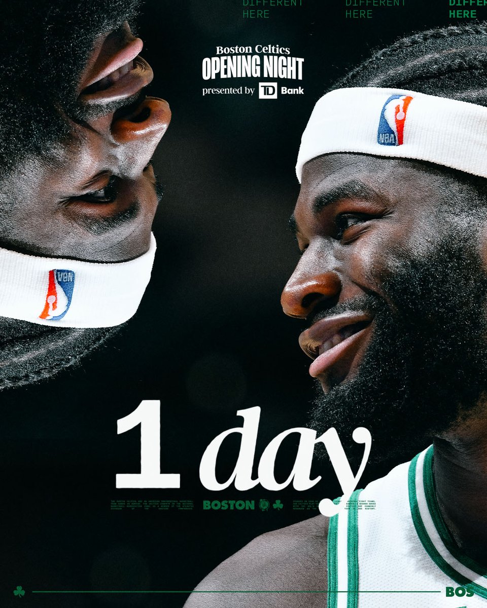 celtics's tweet image. See you in ONE sleep 👀