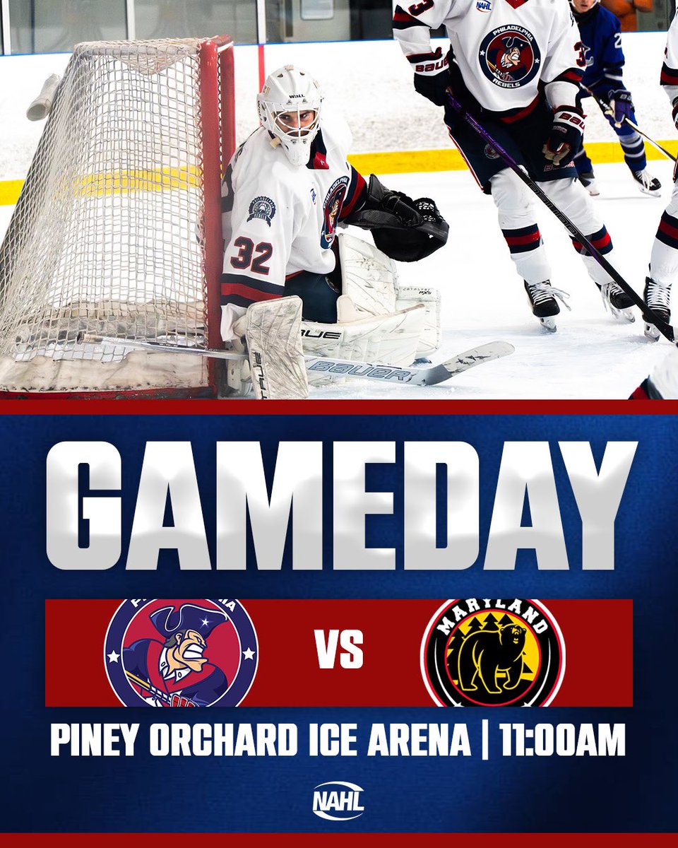 Early puck drop in Maryland! ☀️🏒

Rebels look to start the week strong as they battle the division-leading Black Bears

🆚 Maryland  
⏰ 11:00 AM EST
📍Piney Orchard Ice Arena