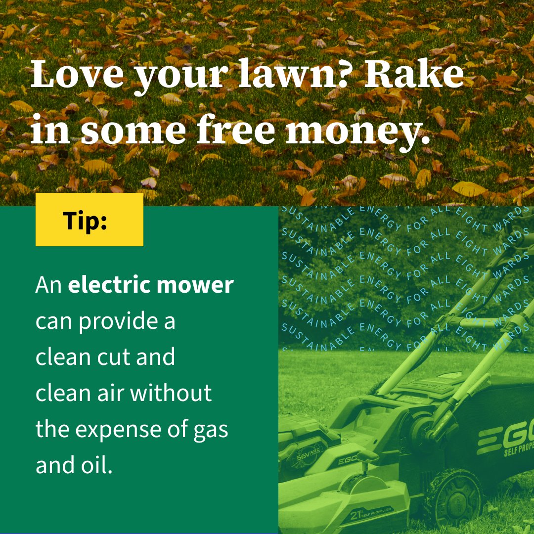 Grass slows in October, but spring will bloom again! Catch end-of-year deals on electric lawn gear + get up to $500 back on an electric riding mower with DCSEU rebates — a deal worth bagging! Learn more: bit.ly/4nwHcXG #EnergyEfficiencyMonth #DCSEU