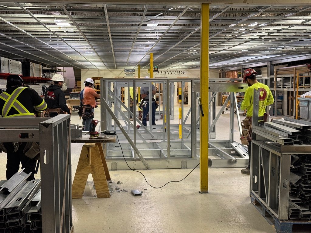 MCHSDistrict111's tweet image. The CTE Department took students interested in pursuing careers in the trades on a field trip to the Carpentry Training Facility. Students toured the facility and learned about the wide range of skills and specialized training carpenters gain through their apprenticeship program.