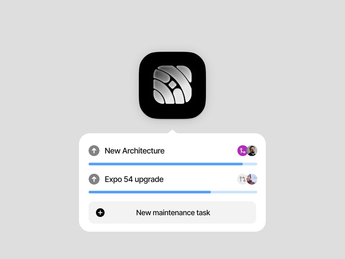 AppAndFlow's tweet image. Every team knows they need to migrate to @reactnative's New Architecture or @expo's latest SDK — but it’s often easier said than done when product priorities take over.
Our consulting team has completed these migrations for many of our partners and is ready to support you too.
