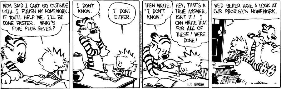 Calvinn_Hobbes's tweet image. When teamwork meets cluelessness, it’s the perfect homework strategy.
#CalvinandHobbes #HomeworkHelp #KidLogic