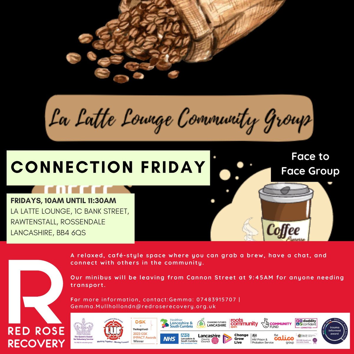 RRR_LUF's tweet image. Connection Lounge ☕💬

Come along, have a brew, and enjoy a friendly chat in a relaxed and welcoming space. Everyone’s welcome!
#ConnectionMatters #CommunitySupport