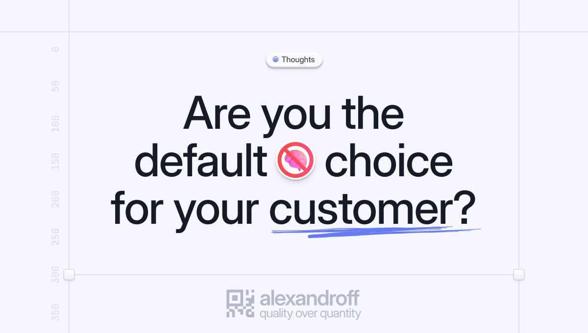 alexandroff_h's tweet image. The real measure of product success isn't revenue or MAU.
It's when your product becomes the automatic answer to a specific need.
When I need to swap tokens โ Jupiter
When I stake SOL โ Marinade
When I check charts โ TradingView
No hesitation. No comparison shopping. Justโฆ
