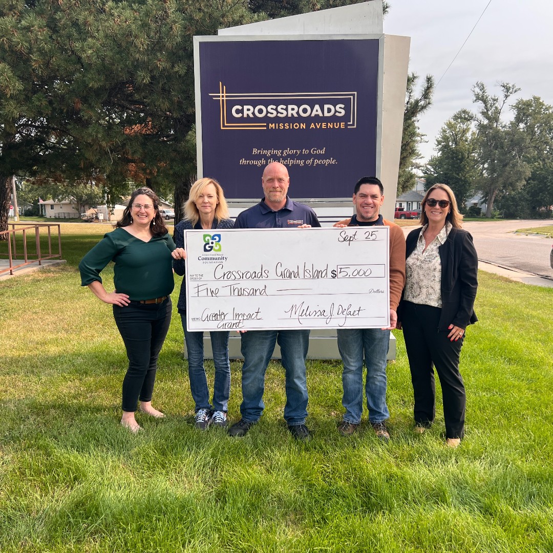 We’re honored to award a $5,000 Greater Impact Grant to Crossroads Mission through our Basic Needs Funds. 💙 This support helps provide essentials—shelter, meals, clothing, and sanitation—for those rebuilding their lives in Hall County. #Community #Giving