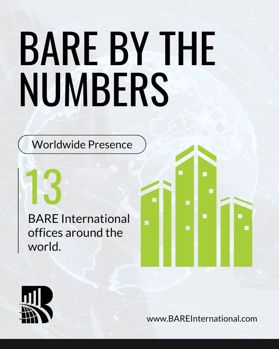 BARE_Intl's tweet image. From 13 global offices, we deliver insights that reach every corner of the world. 🌍

#GlobalPresence #CXExcellence #Worldwide #BAREbytheNumbers #BAREInternational