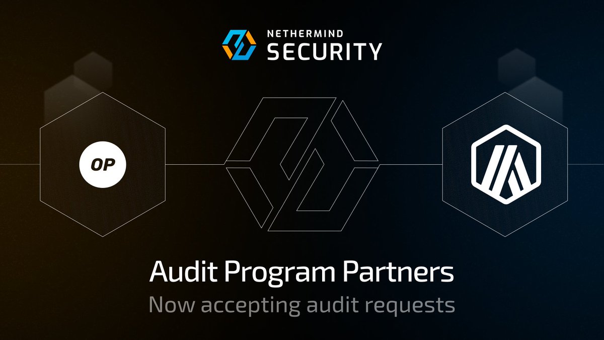 Nethermind Security監査プログラムのパートナーバナー
