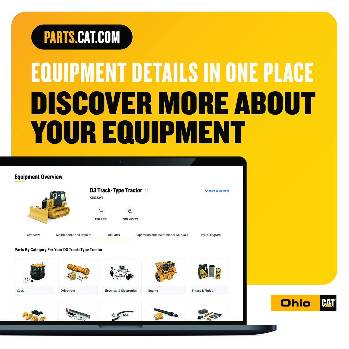 Turn your equipment into a smart tool. Scan your machine’s QR code or simply add your equipment on the site – then get only the parts that fit, alerts that matter, and support that keeps you moving.

Start here: bit.ly/4mUreWe