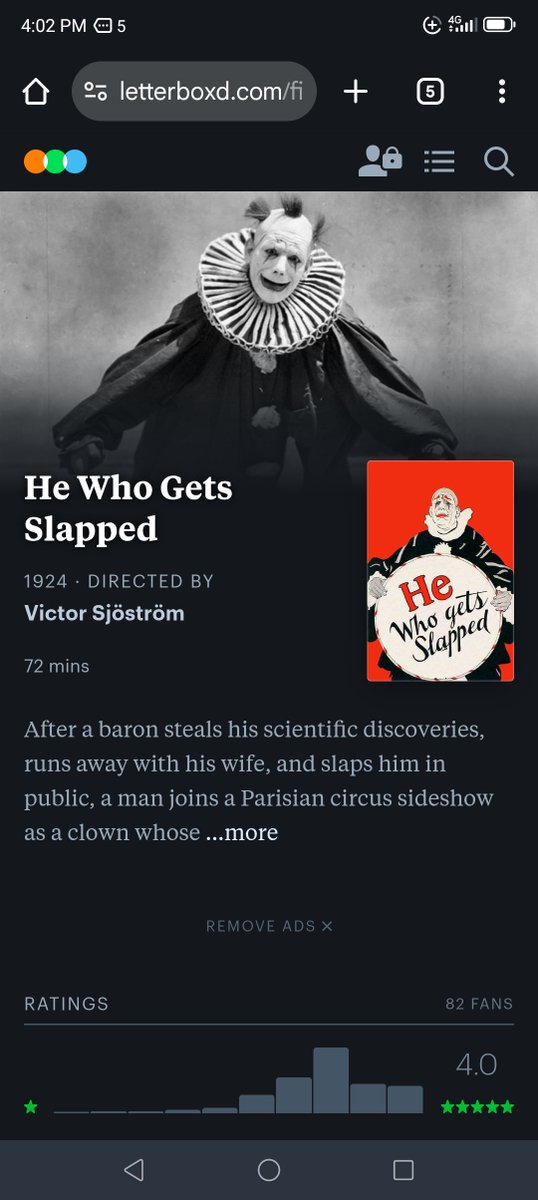 He Who Gets Slapped
1924  Victor Sjöström
(Flicker Alley USA Blu-ray )
transfer.it/t/Zr32cd13kLob