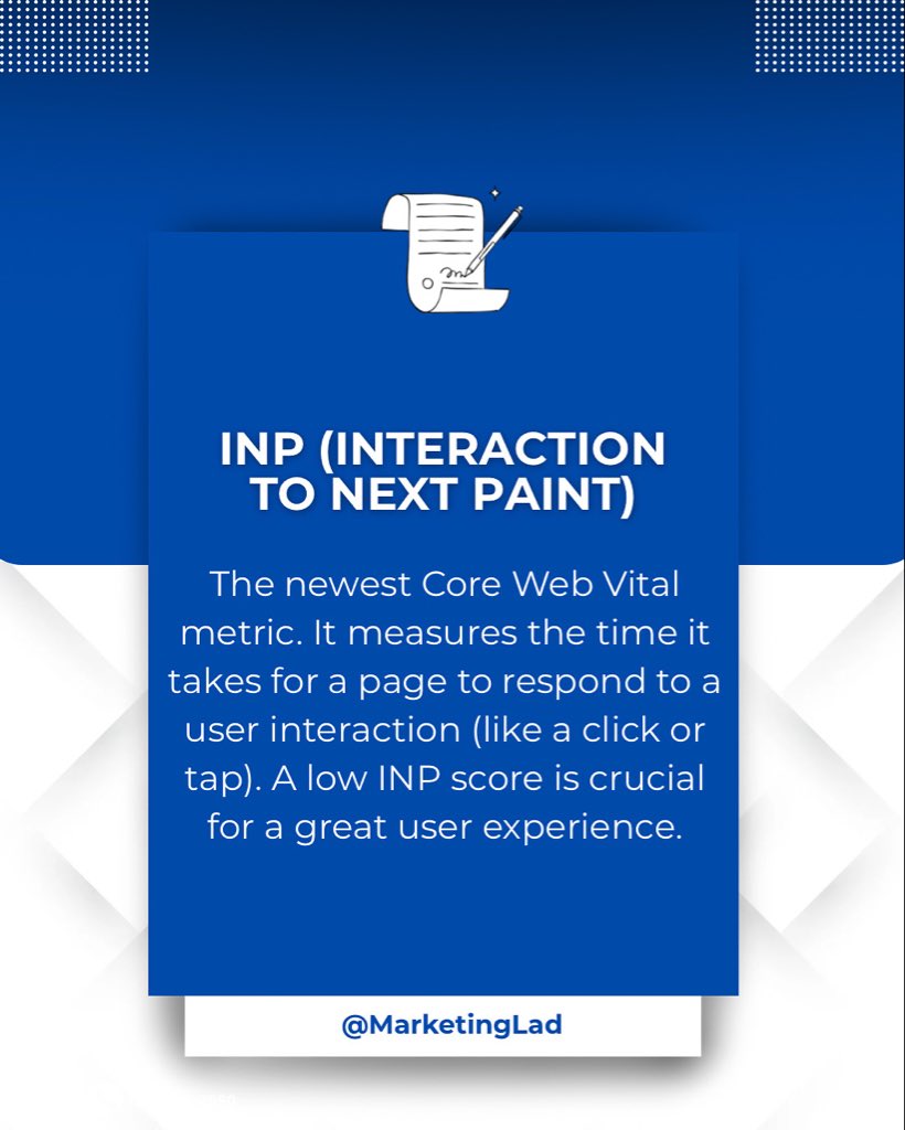 marketing_lad's tweet image. Faster interactions = better user experience! 🚀
.
.
.
.
#WebPerformance #CoreWebVitals