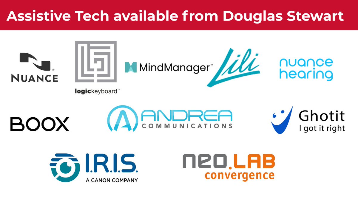 Douglas Stewart is your key distribution partner for cutting-edge Assistive Technology (AT), helping UK educational institutions and workplaces meet their accessibility needs.

Partner with us to deliver the solutions that truly make a difference.