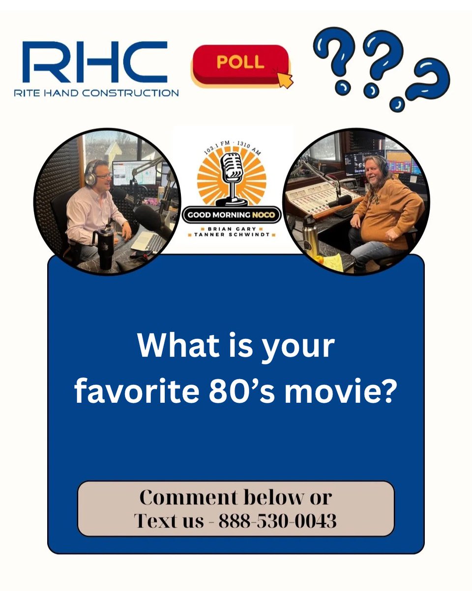 #GoodMorningNOCO 6-10am

• 7:40: <a href="/chrislwood/">Chris Wood</a> w/<a href="/bizwestmedia/">BizWest</a> 
• 8:05: <a href="/wldracer/">Kevin Ross</a> w/<a href="/weldgov/">weldgov</a> 
• 9:35: <a href="/Kevin_Lytle/">Kevin Lytle</a> 
• <a href="/1310_KFKA/">KFKA Radio - Northern Colorado’s Voice</a>