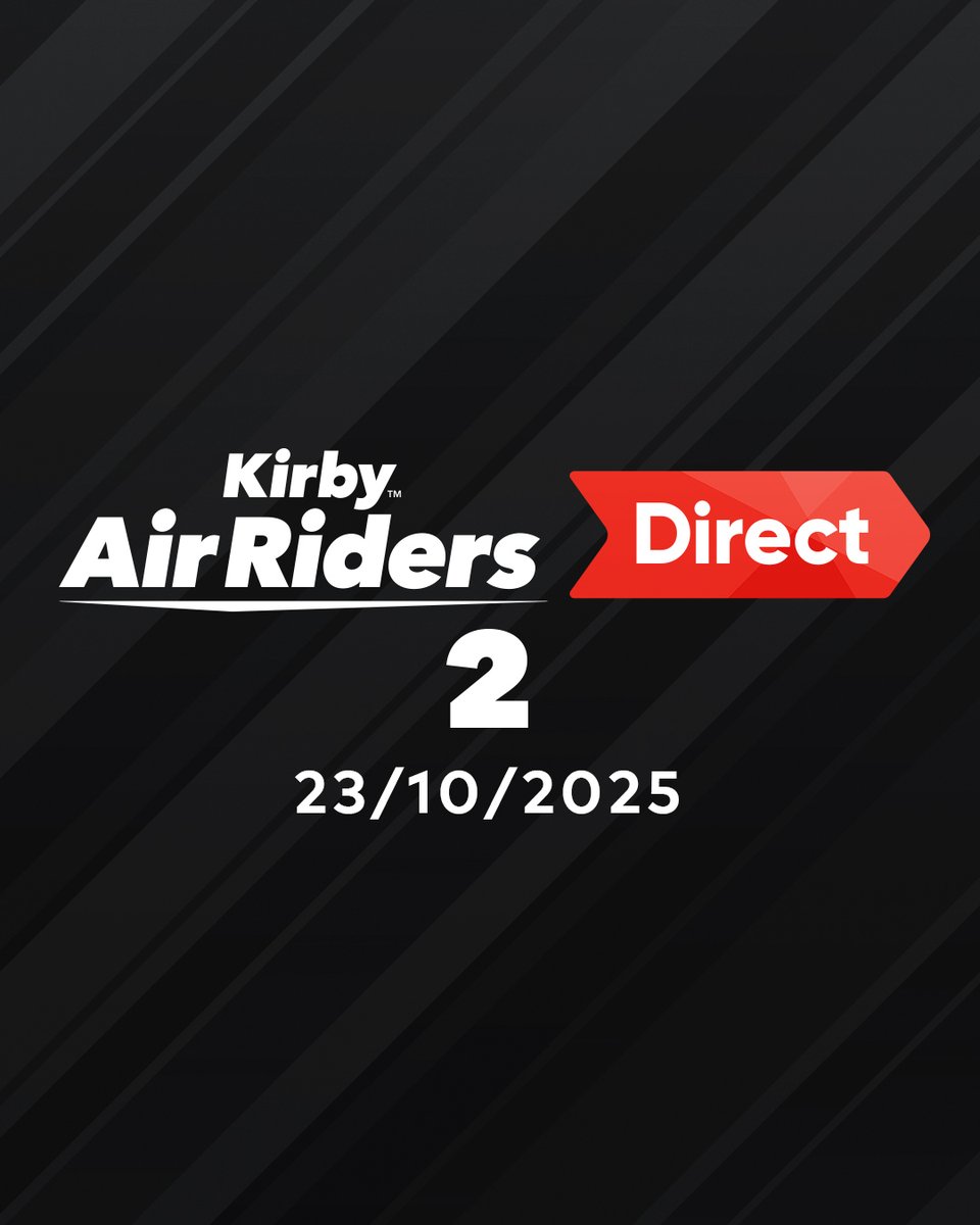 NintendoUK's tweet image. Join us on Thursday, Oct 23rd at 14:00 (UK time) for a second #KirbyAirRiders Direct with director Masahiro Sakurai. The livestreamed presentation will last roughly 60 minutes and offers even more info on the upcoming #NintendoSwitch2 game.
Watch here: ntdo.com/6015AXIJL