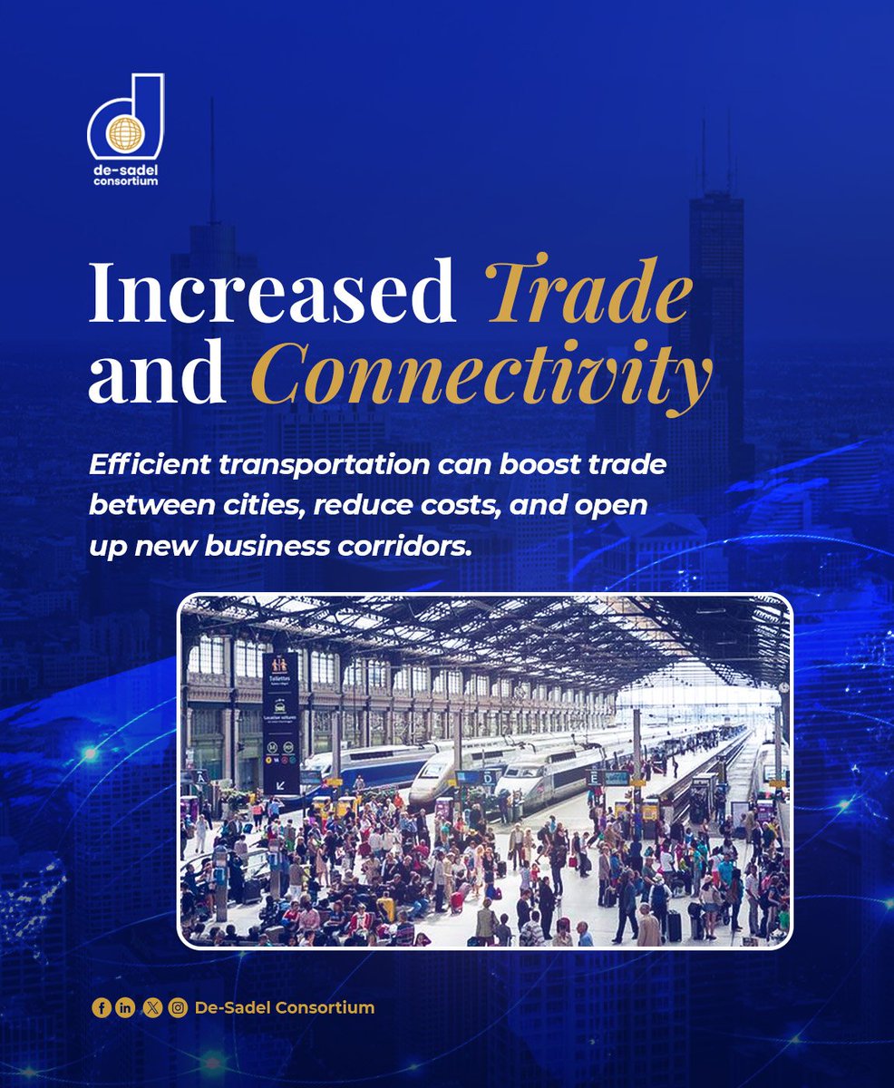 De_Sadel_ng's tweet photo. Nigeria is on track, literally and economically.
The High-Speed Rail Project isn’t just about faster travels. It’s about growth:
🌍 Tourism that brings our regions closer
🌱 Greener, cleaner cities for healthier living
💼 Faster trade that empowers local businesses
#speedtrain https://t.co/SReLWRcYZs