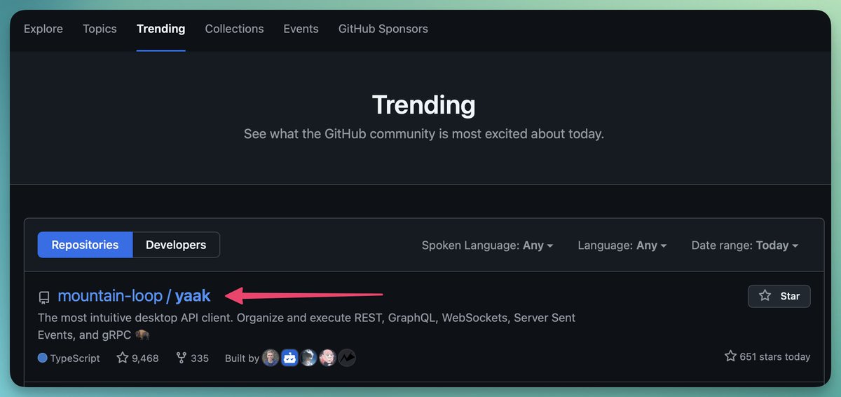GregorySchier's tweet image. Number 1 trending repo for today. How cool is that?