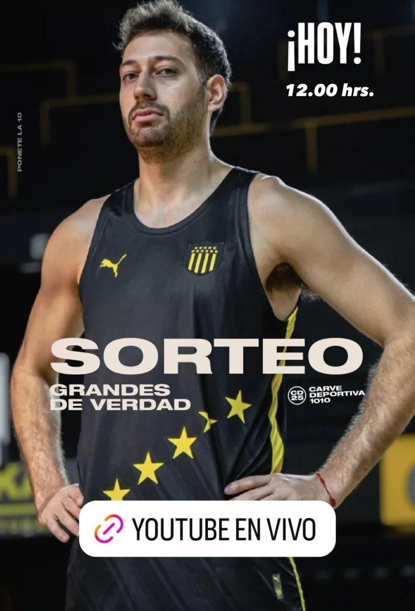 Wilson Méndez (@wilsonmendez86) on Twitter photo Hoy se sortea la casaca de <a href="/BasketCAPuy/">PEÑAROL | Basketball</a>, #GrandesDeVerdad <a href="/CarveDeportiva/">Carve Deportiva</a> Hoy se sortea la casaca de <a href="/BasketCAPuy/">PEÑAROL | Basketball</a>, #GrandesDeVerdad <a href="/CarveDeportiva/">Carve Deportiva</a>