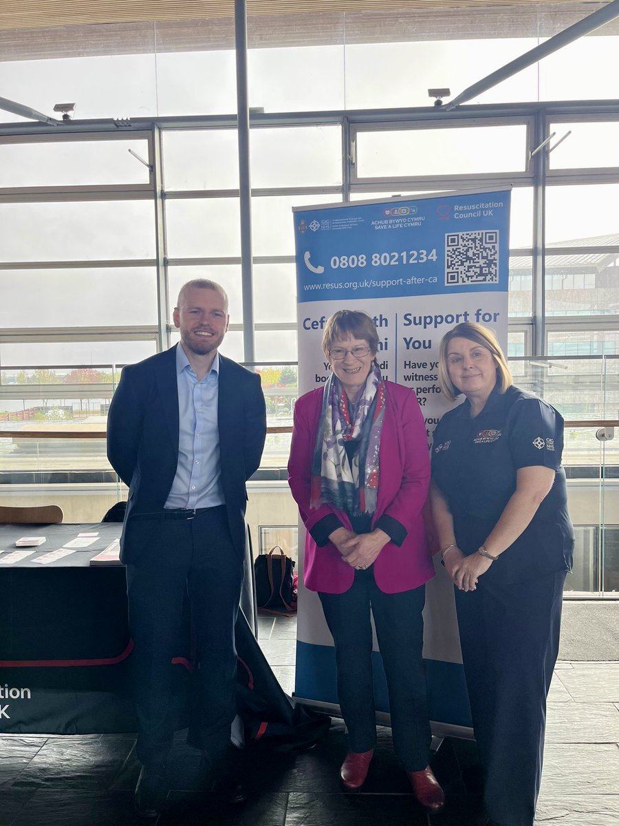 ResusCouncilUK's tweet photo. We’re in Cardiff today with @SaveALifeCymru speaking to Members of The Senedd about our key policy priorities, including our Survivors Quality Standard, the importance of recognising cardiac arrest recovery as a public health issue, and our upcoming My Right to Cardiac Arrest Recovery report.

@russ_george 
@JoyceWatsonmsas