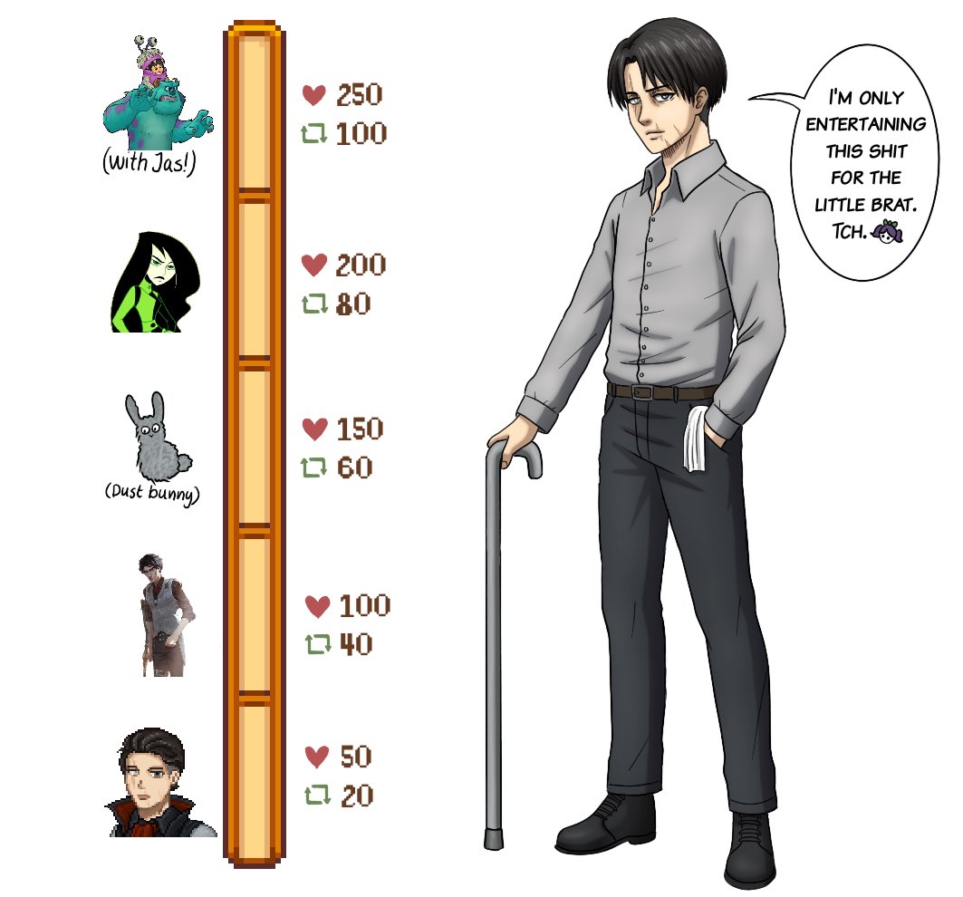 Help Levi try out some different Halloween costumes. 🧡

#LeviAckerman