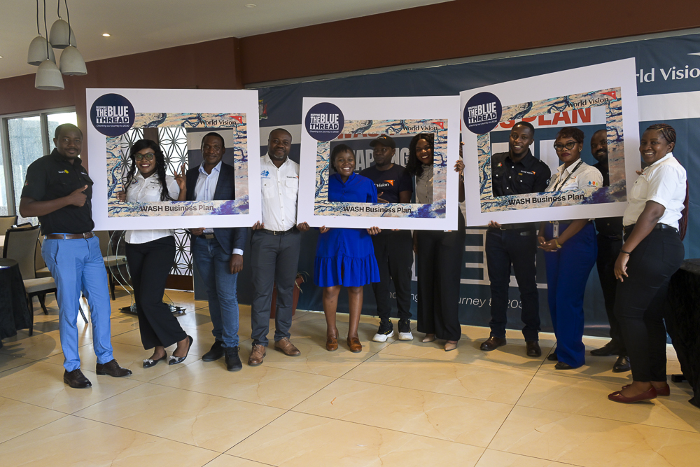 WorldVisionZamo's tweet image. 🌊💧 World Vision Zambia has launched its WASH Business Plan, anchored on “Mapping the Blue Thread.”

With support from Government, partners &amp;amp; media, we’re ensuring every child enjoys the fullness of life through safe water, sanitation &amp;amp; hygiene. 💧

#WASH #BlueThread