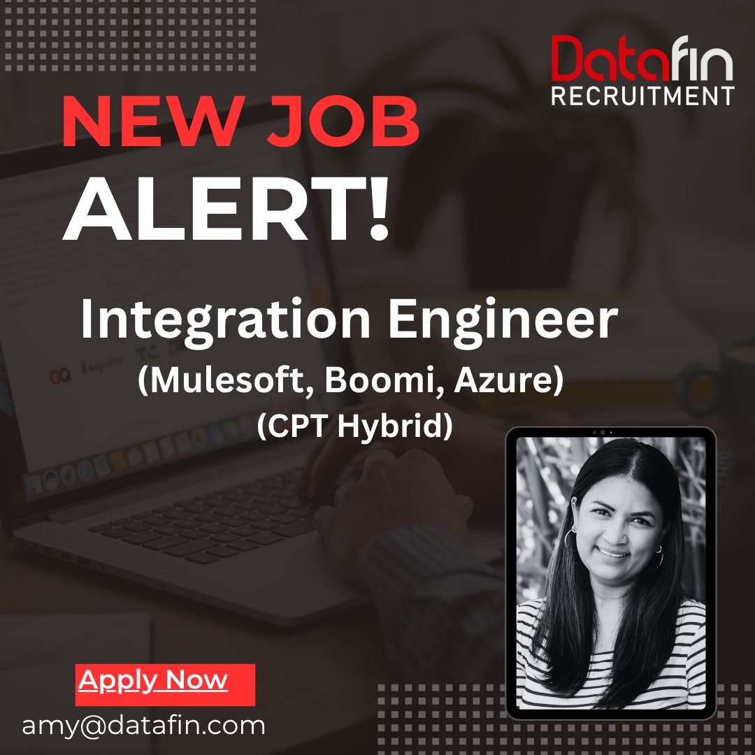 DatafinSA's tweet image. AN established Mining & Metals company with a global footprint seeks a solutions-driven Integration Engineer whose core role will be to design and maintain efficient and high-quality integrations.
Apply here - ow.ly/PxL950Xfxnl
#integrationengineer #datafinrecruitment