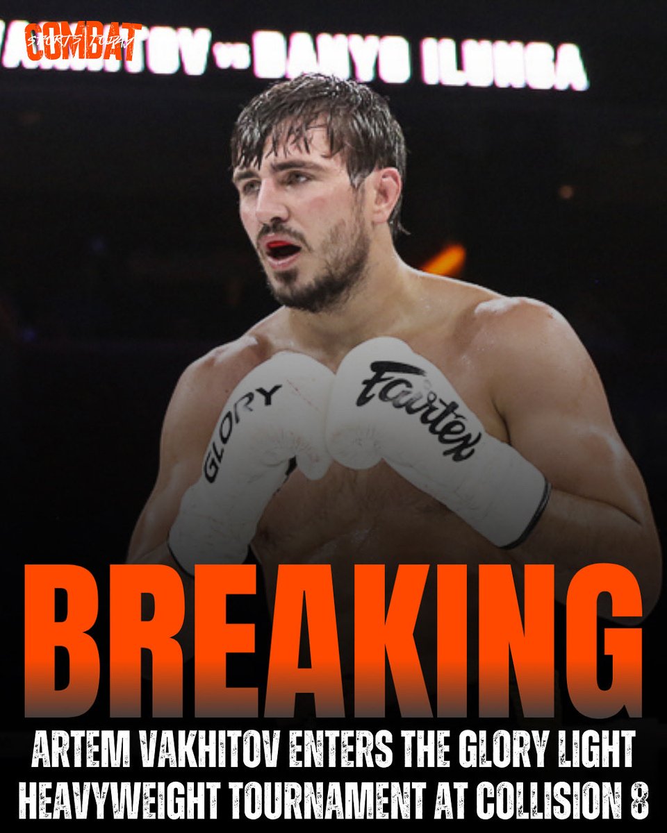 🚨Former GLORY Light Heavyweight Champion, Artem Vakhitov, is the final participant of the 4-man tournament at #COLLISION8 on December 13th. 

(via <a href="/GLORY_WS/">GLORY Kickboxing</a>)