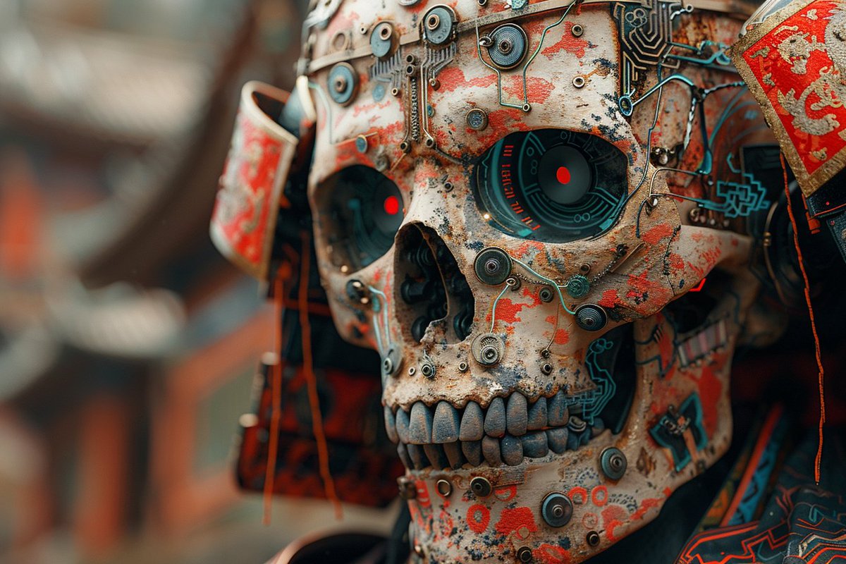 "Obsolete"
Rust eats circuits, time corrodes consciousness. What remains after obsolescence are just components returning to earth. Machines rust faster than bones decay, but the endpoint's the same. Memento mori for the digital age.
#CyberpunkArt #MechanicalDecay