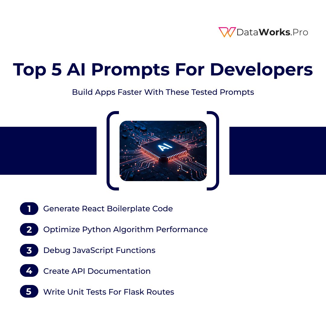 dataworks27's tweet image. Build smarter and code faster with AI! 🤖
#DataworksPro #FullStackDevelopment #AIforDevelopers #CodingWithAI #WebDevelopment #PythonDeveloper #ReactJS #JavaScript #LearnToCode #TechInnovation