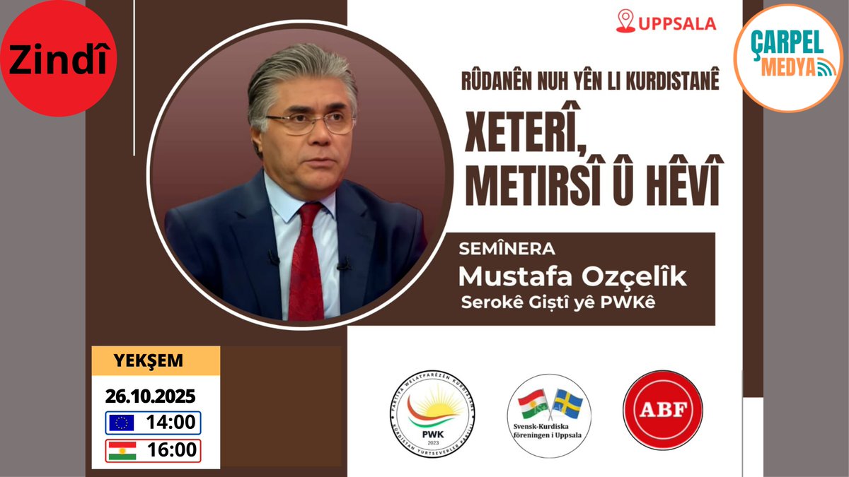BERNAMEYA TAYBET: RÛDANÊN NUH YÊN LI KURDISTANÊ; XETERÎ, METIRSÎ Û HÊVÎ youtube.com/live/6ye_97iNp…