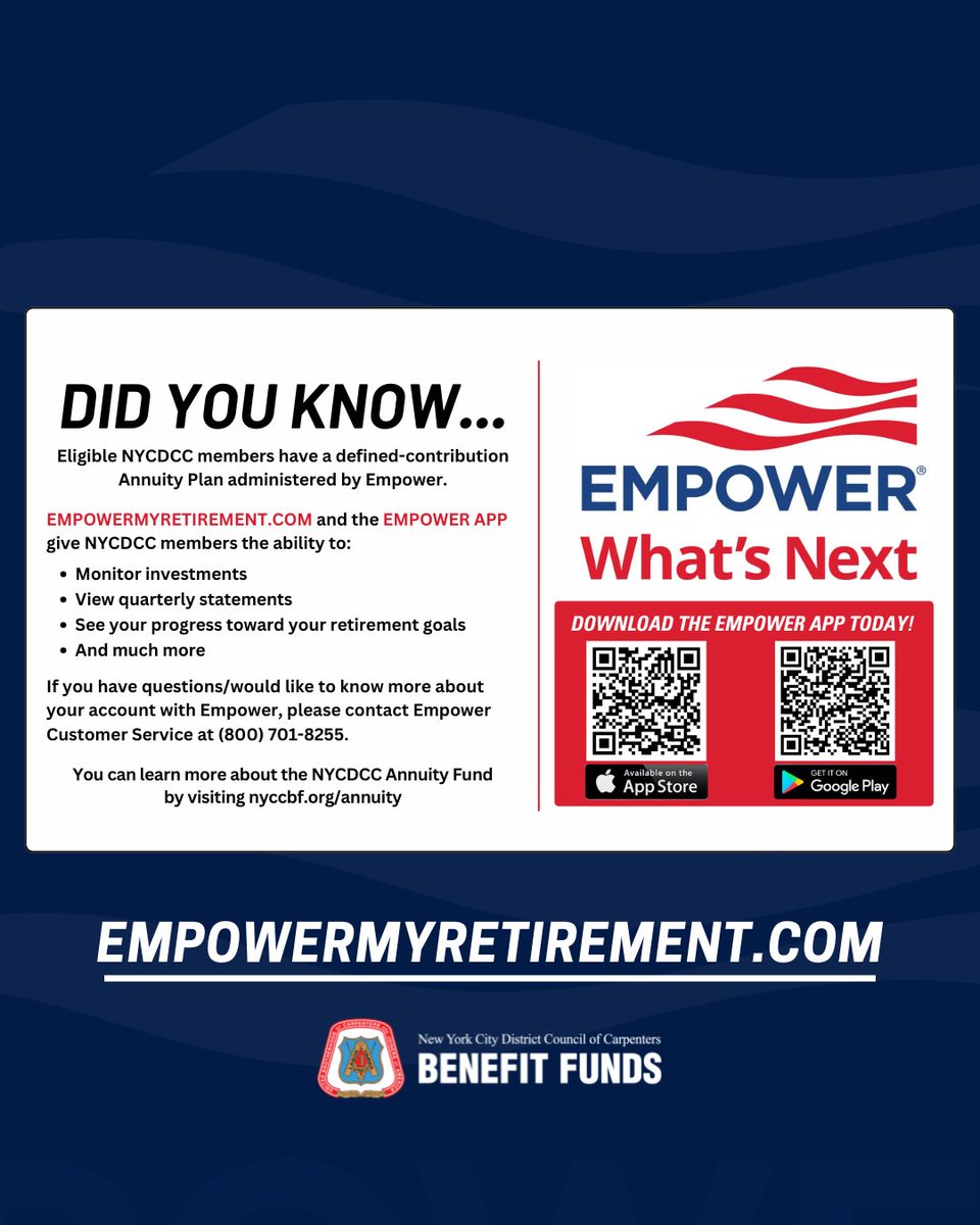 November is National Cybersecurity Awareness Month. Learn more about the Empower App, and watch a short, informative video about safeguarding your Annuity Account with Empower:
empower.wistia.com/medias/q62ihaa…