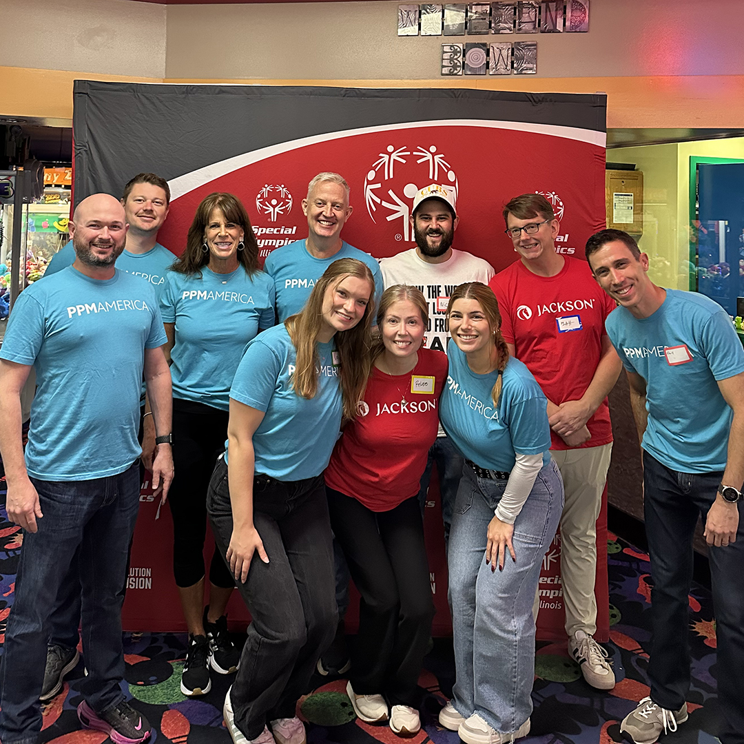 JacksonNational's tweet photo. Thank you to our Jackson and PPM America, Inc. team members for volunteering to support and cheer on @SO_Illinois athletes at their regional bowling competition held at Waveland Bowl. #Jacksoninaction #corporatephilanthropy https://t.co/iPv5gxFzlH
