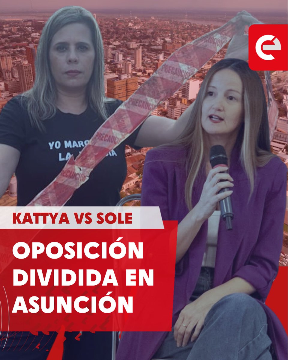 canal_e_py's tweet image. Rumbo a las municipales en Asunción
Se cocina una nueva pulseada entre dos figuras opositoras 👀
🔹 Katya González, con apoyo liberal, avanza en su candidatura.
🔹 Soledad Núñez, respaldada por el PDP, no piensa retroceder.
🔹 La oposición podría llegar dividida 💥, mientras el…