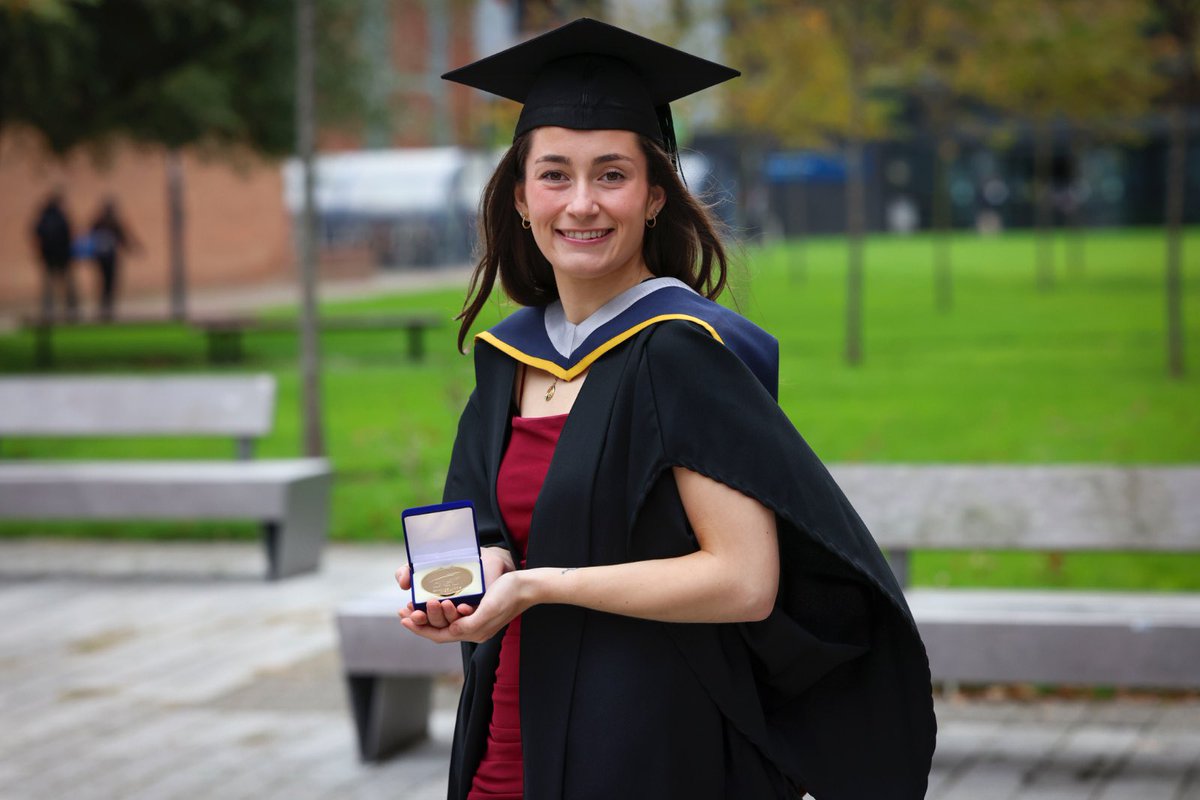 DCU's tweet image. A huge congratulations to Grace Codd, BSc Computing for Business graduate @dcucomputing, who was awarded the prestigious DCU Chancellor's Medal at this afternoon's ceremony! #WeAreDCU #DCUGraduation