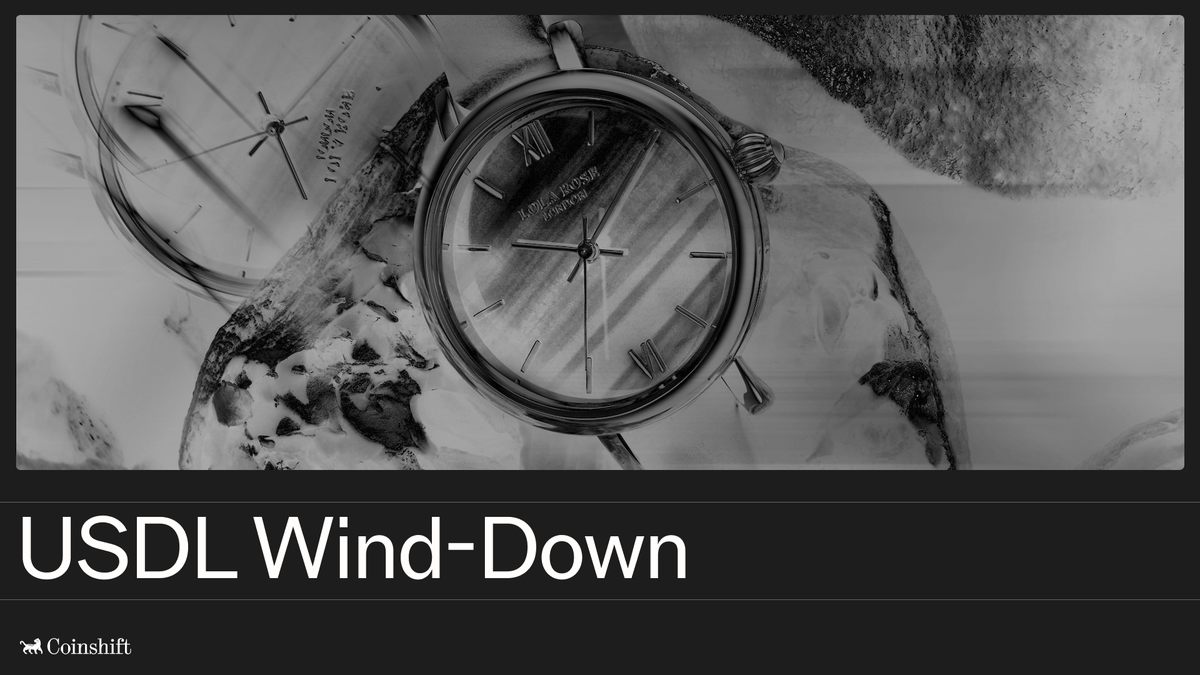 Heads-Up: USDL Wind-Down Update from <a href="/Paxos/">Paxos</a>

Paxos has announced its decision to wind down USDL, with rebasing rewards ending on December 6th.

The stablecoin landscape has evolved rapidly, with institutions today demanding regulated, scalable solutions that operate seamlessly