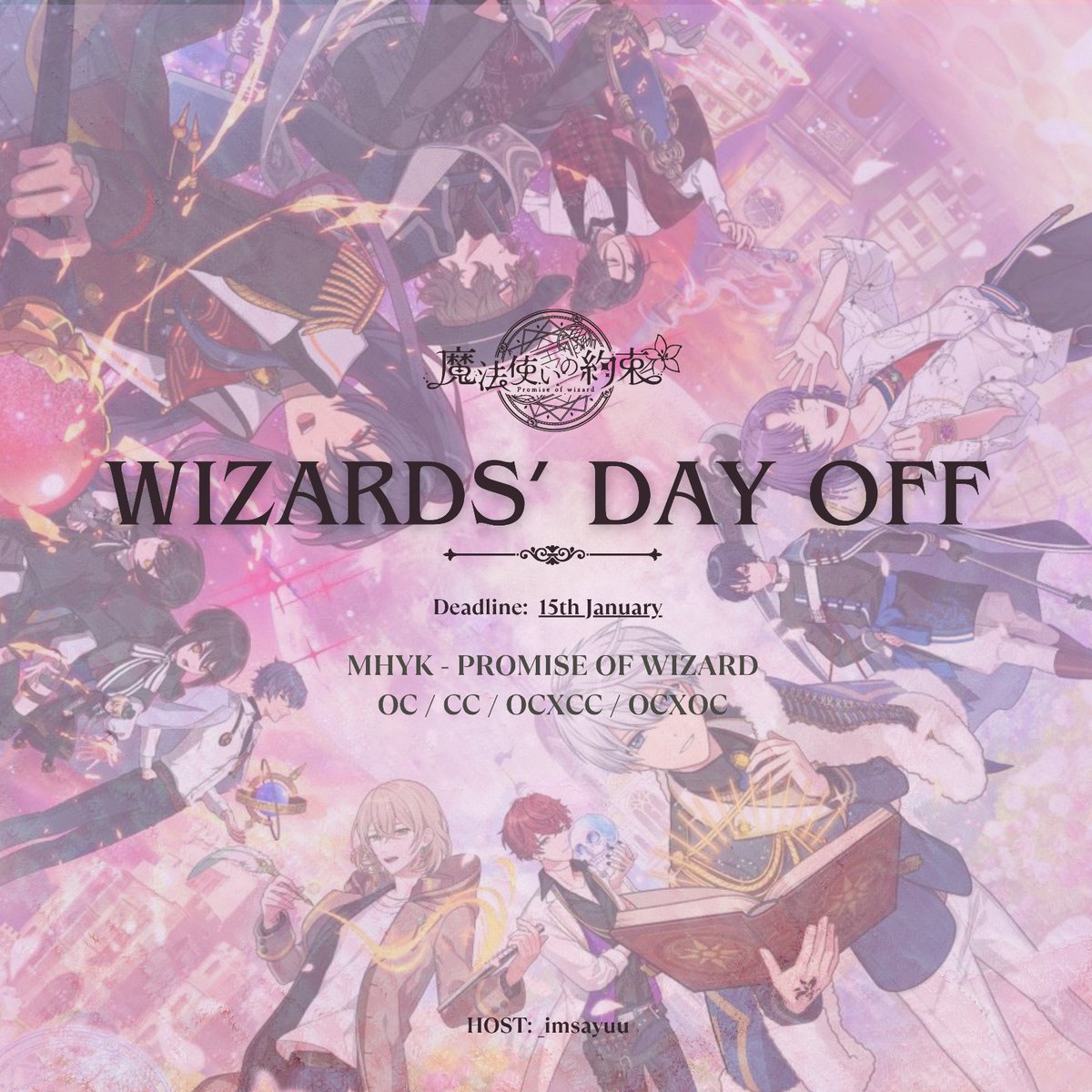 MHYK COLLAB: Wizards' day off

Read doc in description, before joining!

#mhykyume #mhykプラス #mhyktl #mhyk