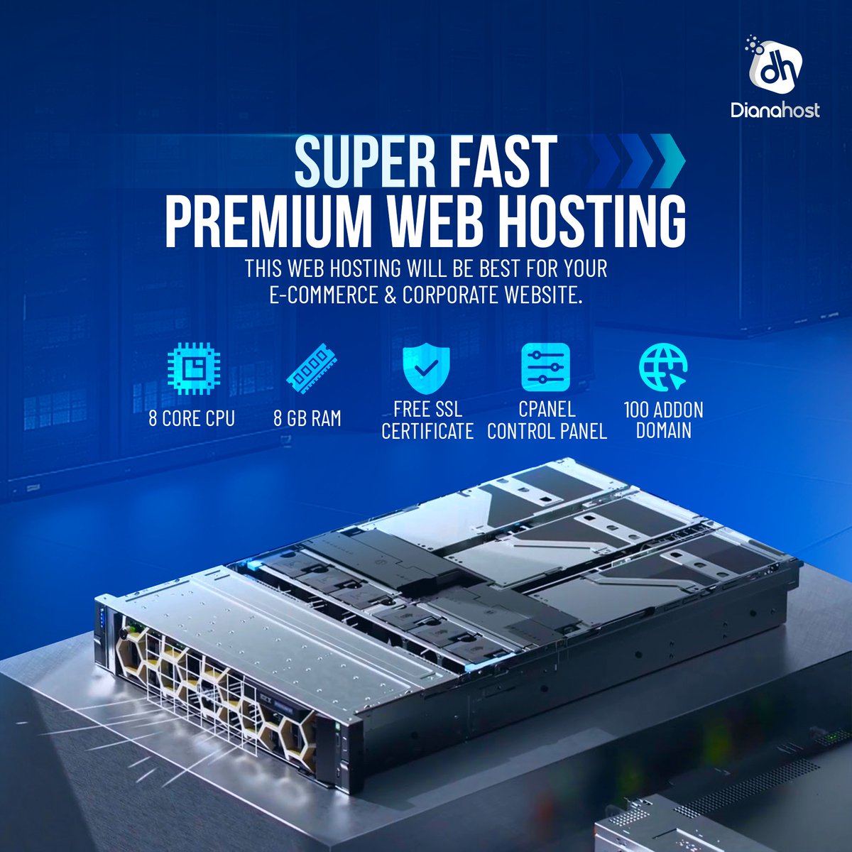 MyDianaHost's tweet image. Premium Web Hosting for super fast websites