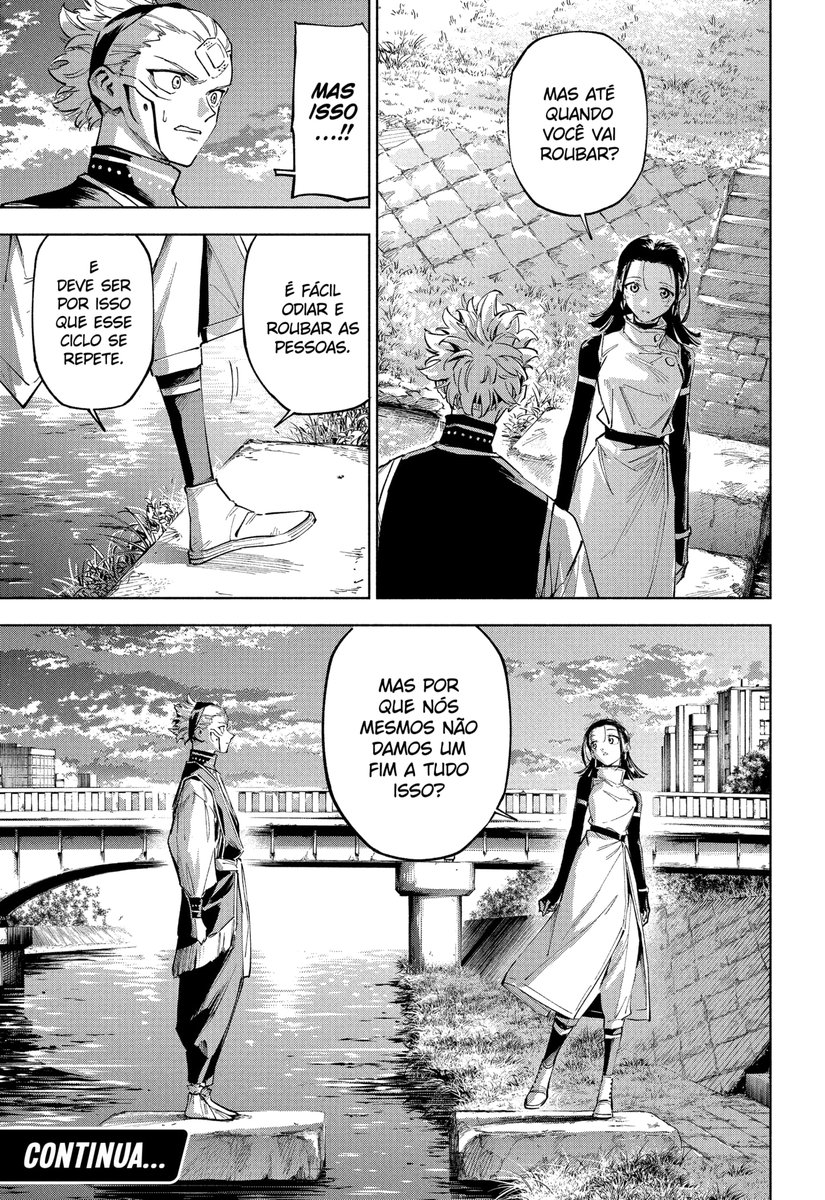 YamatoHaoshoku's tweet photo. Gege está com condições muito favoráveis para fazer Módulo ser muito bom e ter desenvolvimentos mais profundos desde o começo.
O primeiro volume, que acabou no capítulo 7, já agrega muito para a história e é muito bom.
- Gege já teve 7 anos de experiência com jujutsu;
- Não tem medo do mangá ser cancelado em 10 capítulos;
- Já tem o mundo de Jujutsu bem construído, então não precisa gastar muito tempo nisso;
- Não está desenhando, o que diminui a sobrecarga pela metade (e a arte do Yuji Iwasaki tá muito boa e só melhora);
Enfim, é o Peak sendo feito.
#Modulo7