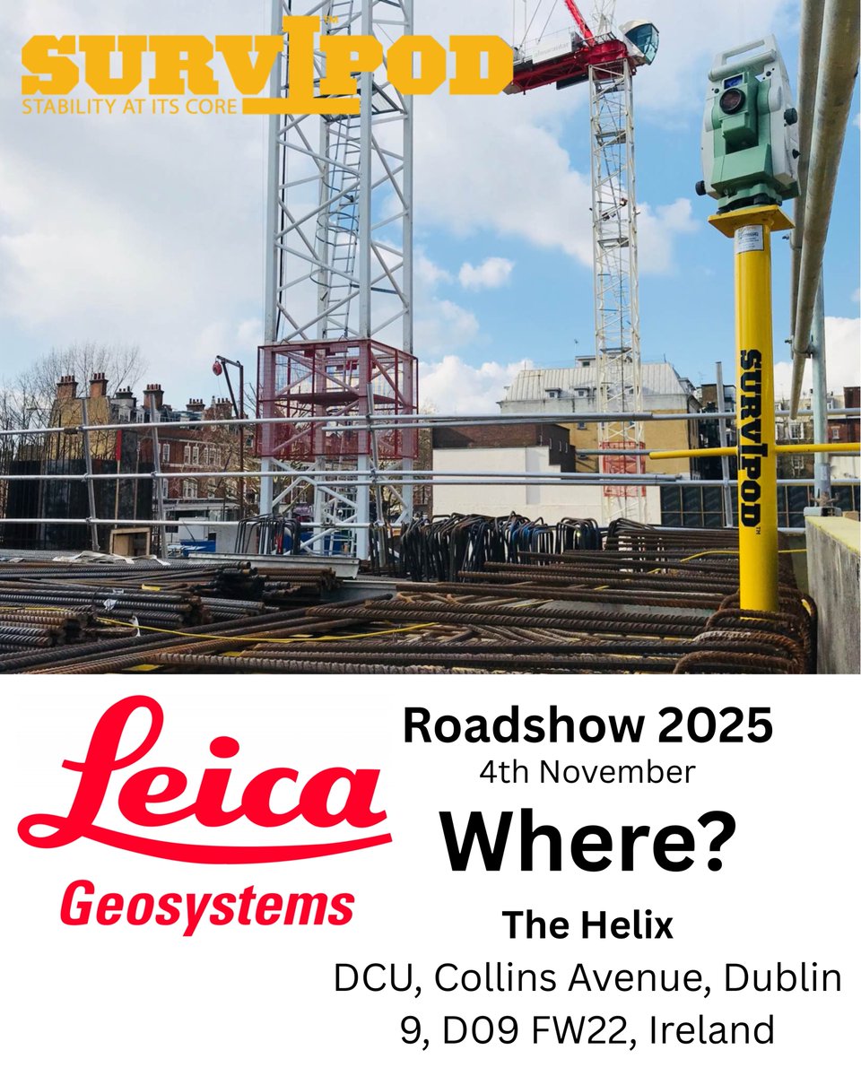 Survipod (@survipod) on Twitter photo Weโre thrilled to announce that Survipod Engineering will be showcasing at the Leica Geosystems part of Hexagon Roadshow 2025!
๐ ๐ฉ๐ฒ๐ป๐๐ฒ: The Helix, DCU, Dublin
๐ ๐ฅ๐ฒ๐ด๐ถ๐๐๐ฒ๐ฟ ๐ต๐ฒ๐ฟ๐ฒ:ย connect.hexagongeosystems.com/lgsroadshows20โฆ
#Survipod #Surveying #Geospatial #Innovation #TS20 Weโre thrilled to announce that Survipod Engineering will be showcasing at the Leica Geosystems part of Hexagon Roadshow 2025!
๐ ๐ฉ๐ฒ๐ป๐๐ฒ: The Helix, DCU, Dublin
๐ ๐ฅ๐ฒ๐ด๐ถ๐๐๐ฒ๐ฟ ๐ต๐ฒ๐ฟ๐ฒ:ย connect.hexagongeosystems.com/lgsroadshows20โฆ
#Survipod #Surveying #Geospatial #Innovation #TS20