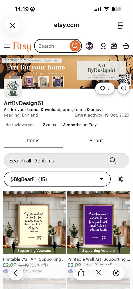 Just put in <a href="/BigBearF1/">💂🏻‍♀️👋🏻вєαя🍻🇬🇧™</a> into Etsy and you should get the jokes up. Your support for this would be epic. Thank you so much. I have to say, I’m NOT taking a single penny from this, in any way or form, it’s all about Jon and The Veterans Charity. Please RT far and wide. Thank you. 💂🏻