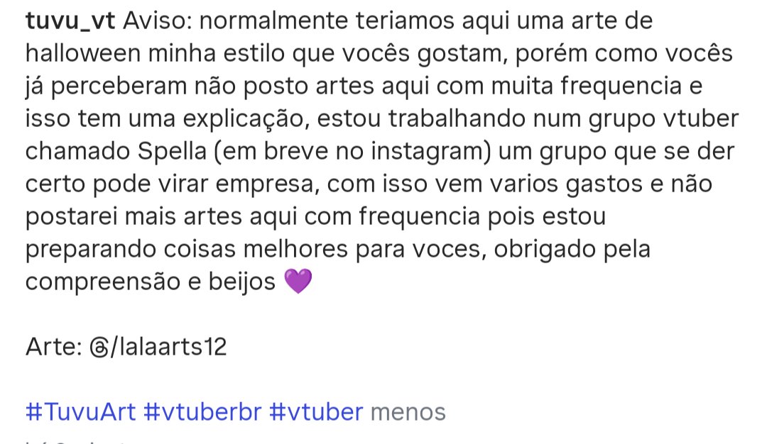 Aqui no X tem o perfil é o @spellagroup