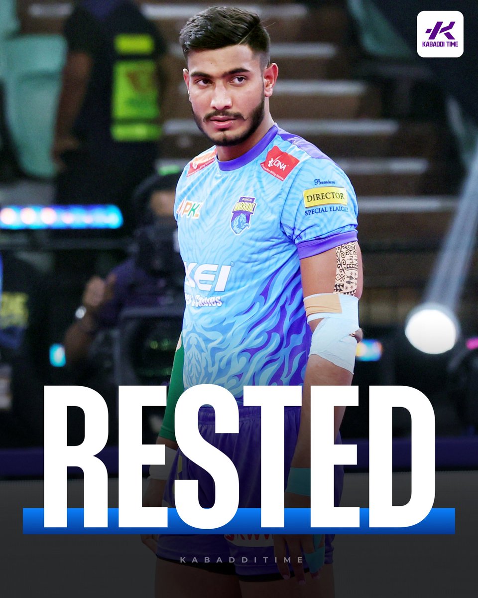 Kabadditime's tweet image. 𝐁𝐑𝐄𝐀𝐊𝐈𝐍𝐆 🚨 : Devank Dalal Will Not Play Against Tamil Thalaivas Today...! 🥹💔

#devankdalal #kabadditime
