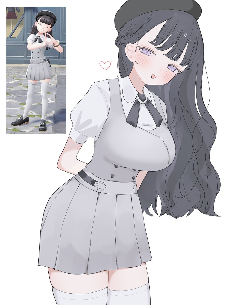 lululuro_'s tweet image. 清楚?主人公ちゃん