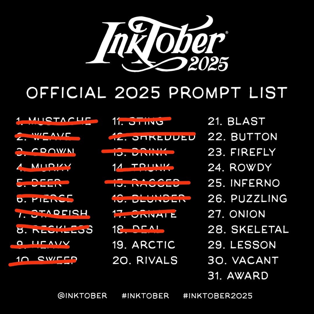 #Inktober day 19
ARCTIC 
#Inktober2025 #Inktober2025day19 #TheHiveArtclub