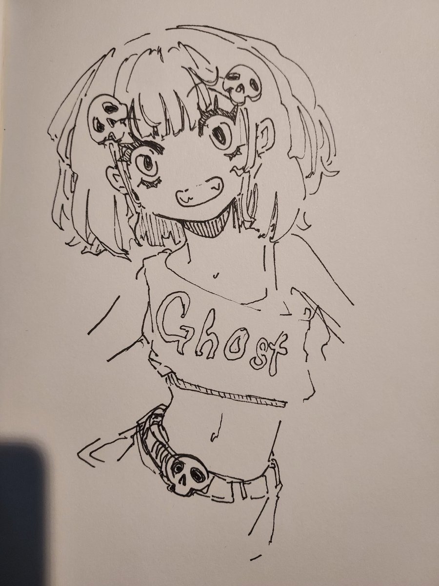 Happy news! Am no longer unemploy!! Am now wageslave lesgoooooooool!!!! 

(Drew lil Ella at work for u alls, havn posted in forever so pls have some crumbs, on the house 💜) (or crumbs inside the house, you may eat wherever u please am not u boss)